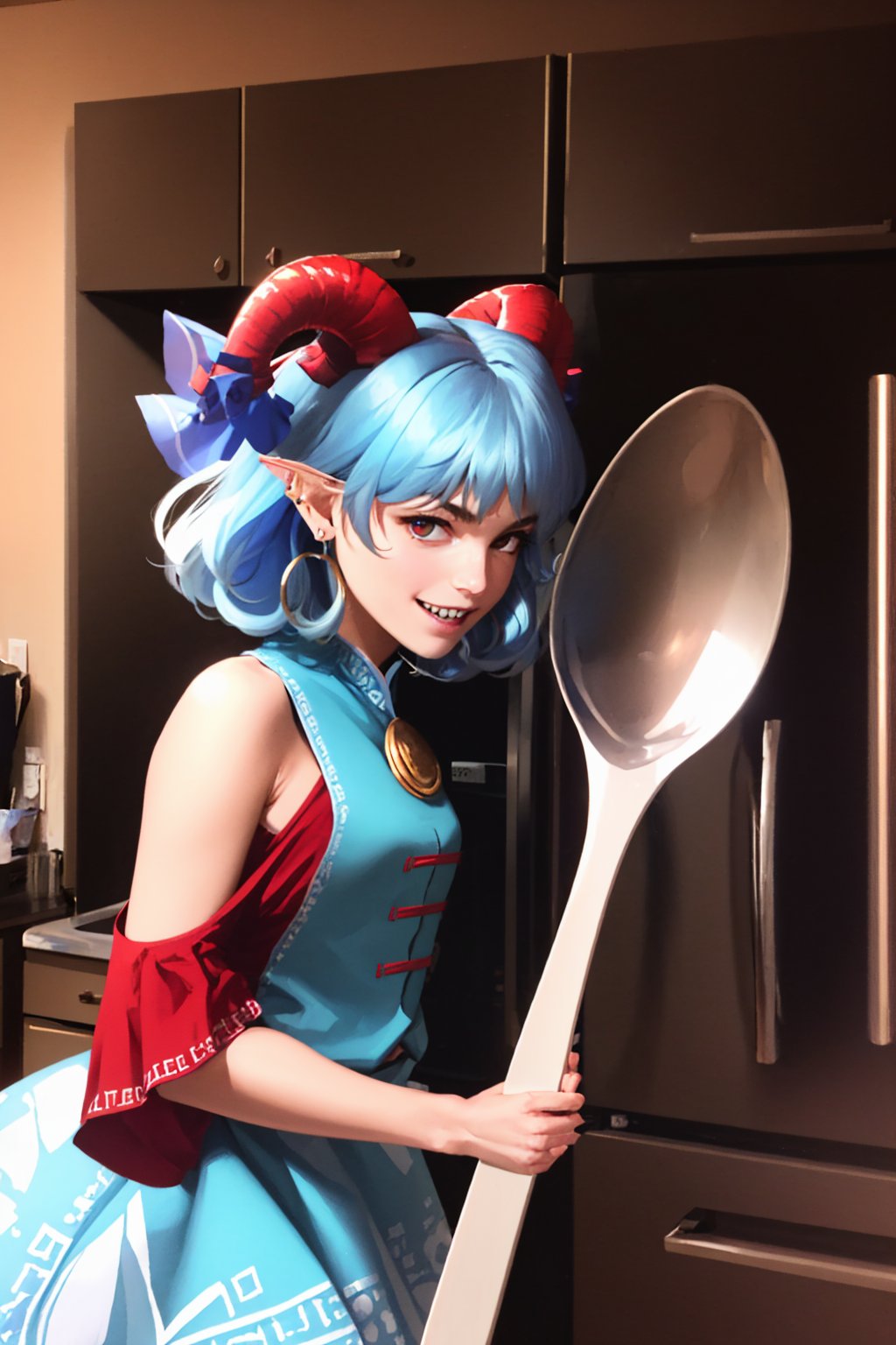 00024-120179571-(masterpiece, best quality_1.2), , , solo, 1girl, toutetsu yuuma, sharp teeth, smile, looking at viewer, comicallylargespoon, ho.jpg